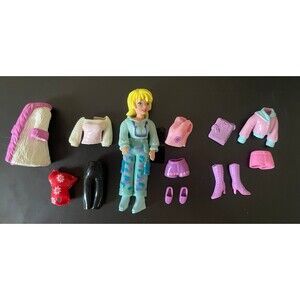 Vintage Polly Pocket Doll with Clothes